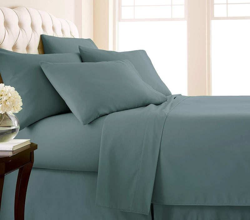 Fitted Sheet Set-Steel Blue