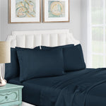 Double Bed Sheet-Petrol Blue