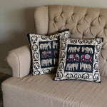 Ishaan (Appliqué Ajrak Elephant) - 1 PC Cushion Cover