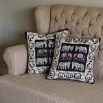Ishaan (Appliqué Ajrak Elephant) - 1 PC Cushion Cover