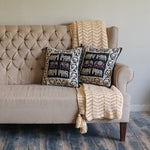 Ishaan (Appliqué Ajrak Elephant) - 1 PC Cushion Cover