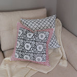 Alika Hand Block Printed Cushion Covers-2 PC Set