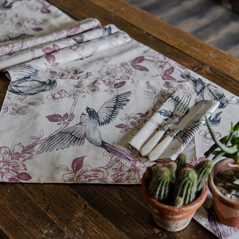 Song Bird Plum Dining Set