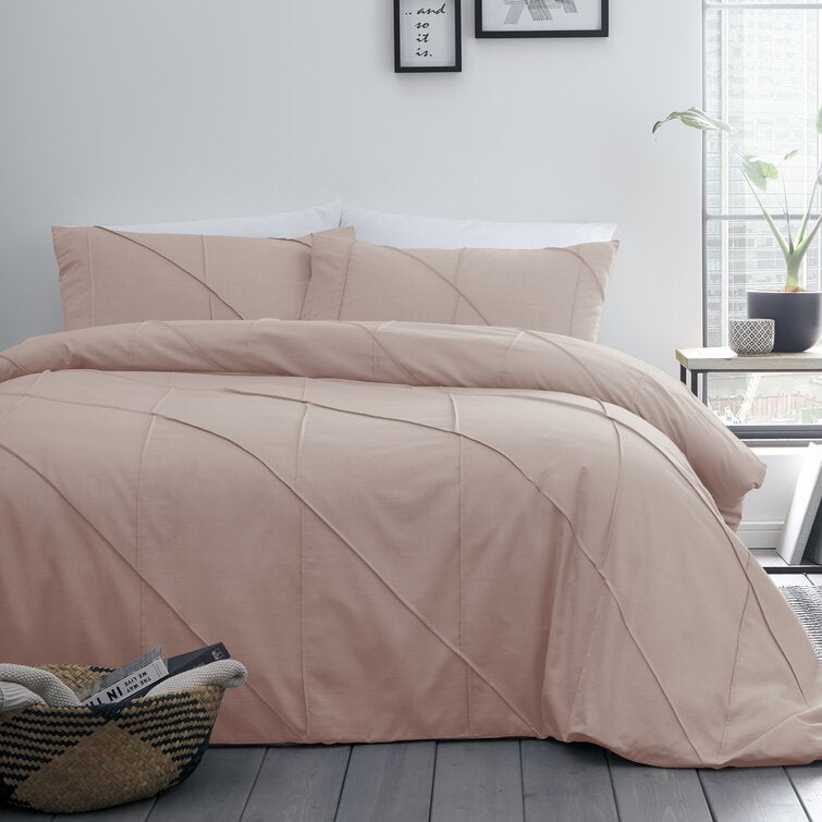 Abana Blush Pleated Cotton Satin Double Bed Duvet Set
Success
 Abana Blush Pleated Cotton Satin Double Bed Duvet Set