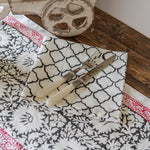 Alika Hand Block Printed Dining Set Alika Hand Block Printed Dining Set