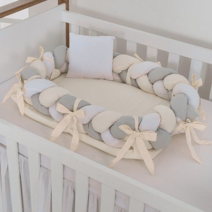 Baby Nest beige Koala Baby Cloud Braided  Nest Beige
