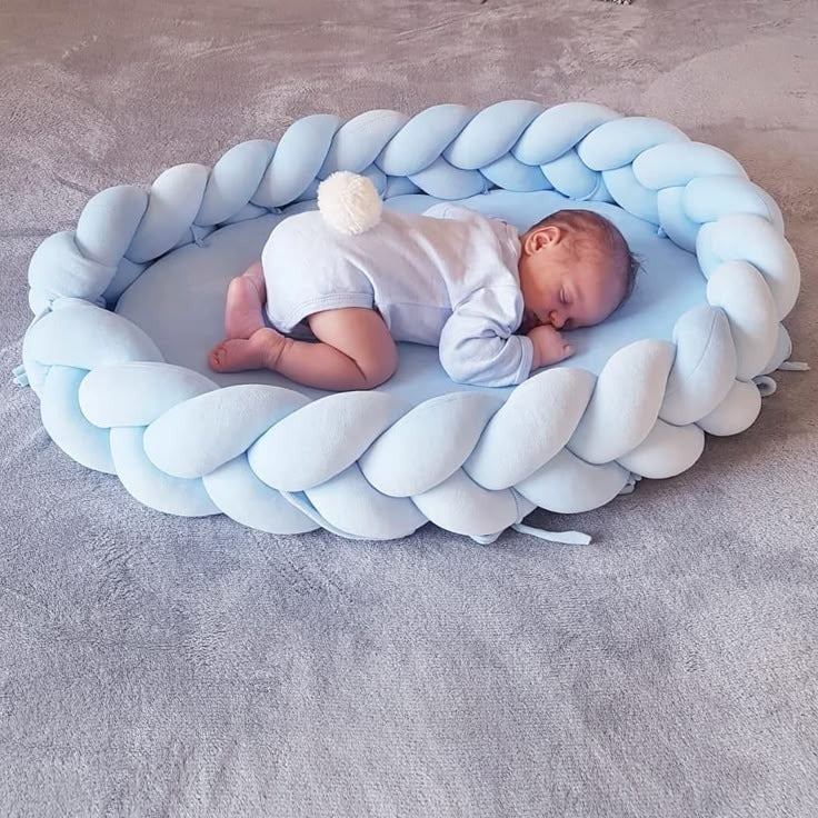 Koala Baby Cloud Braided  Nest  Sky Blue  ( Circular)  Koala Baby Cloud Braided  Nest  Sky Blue  ( Circular)