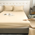 Fitted Sheet Set- Beige 300  Shamoz Silk