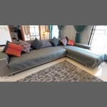 L shape sofa cover Customised L Shape Sofa Cover
