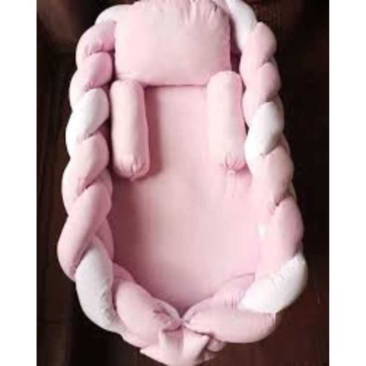 Koala Baby Cloud Braided  Nest Pink