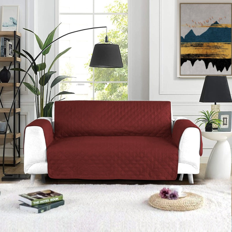 Burgundy Sofa Cover