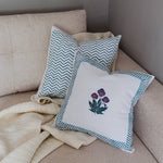 Zuri Hand Block Printed Cushion