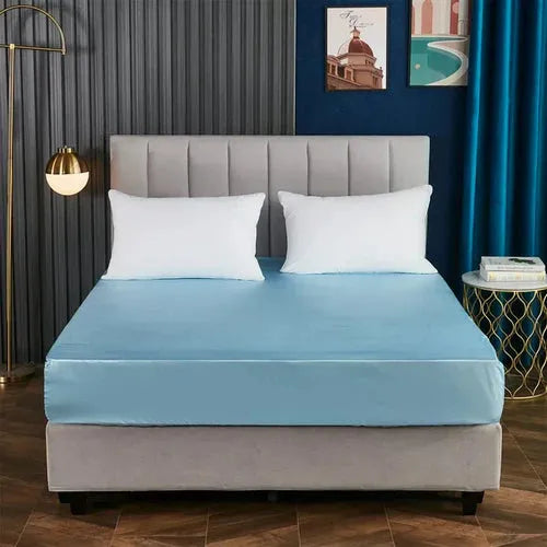 Shamoz Silk Fitted sheet ( Sky  Blue )