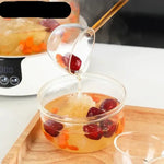 Heat Resistant Borosilicate Glass Tarka Spoon