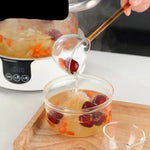 Heat Resistant Borosilicate Glass Tarka Spoon