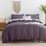 Bowknot Cotton Satin Duvet Set