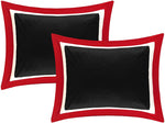 RITZ RED & BLACK DUVET COVER SET