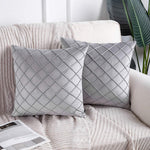 Velvet Pinch Pleated Cushion Covers