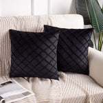 Velvet Pinch Pleated Cushion Covers