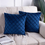Velvet Pinch Pleated Cushion Covers