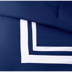 Blue & White Hotel Style cotton Satin Duvet Set