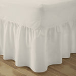 Beige Fitted Valance Sheet Set