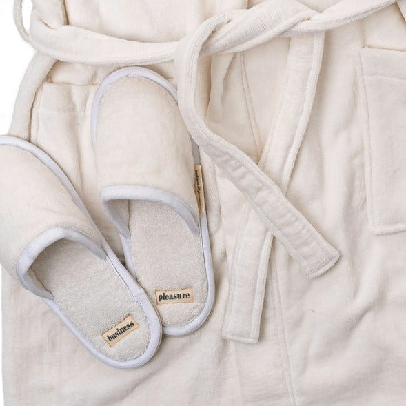 ANTIQUE WHITE SLIPPERS