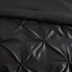 Black cotton Satin Luxury Pintuck Set