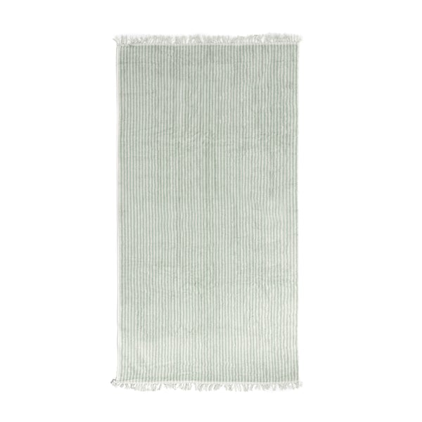 SAGE & WHITE VELOUR TOWEL (40x70 inches)