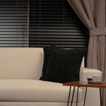 Coco Black Flower cushion pair Coco Black Flower  cushion pair -2 Pc  Crochet cushion