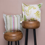 Cabana Stripe, Botonical Bloom-2 Pc Cushion Cover Set