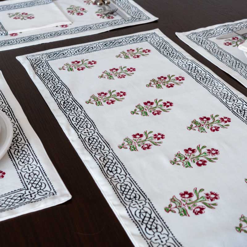 Aani-Block Print Dining Set