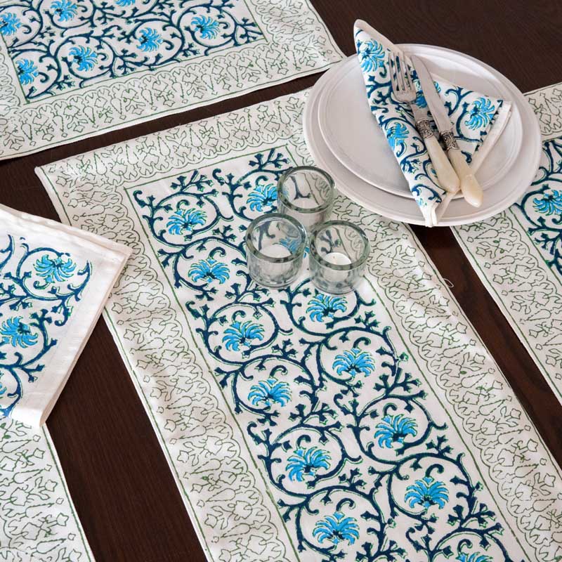 Riya-Block Print Dining Set