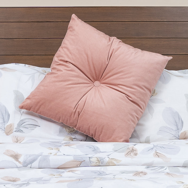 Angela Pink velvet throw cushion