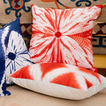 Shibori Red -2 Pc Cushion Cover Set Tie & Dye