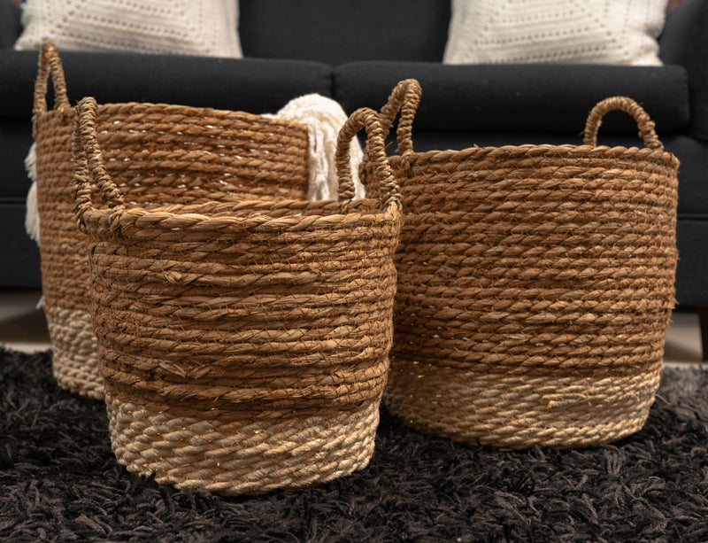 Zuri Woven Storage Basket (Pack of 3)