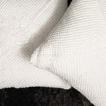 Coco Flower White Floor Cushion Cover -1 Pc  Crochet cushion
