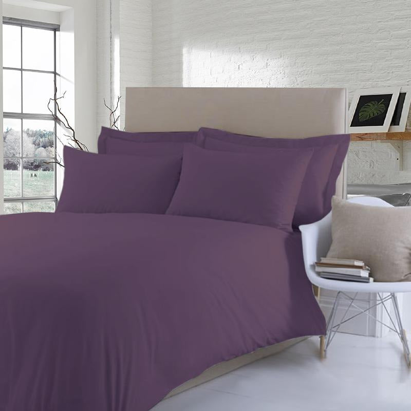 Dark Purple-Dyed Satin Duvet Bed Set
Success
