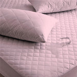Quilted Waterproof Rose Pink Mattress Protector