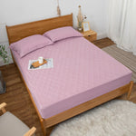 Quilted Waterproof Rose Pink Mattress Protector