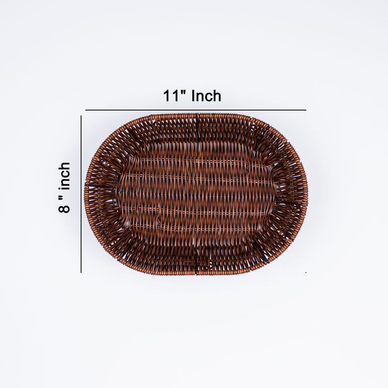 oval brown basket Handwoven basket-Zulu Oval