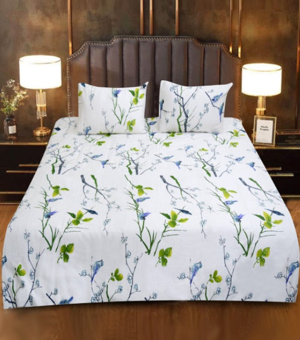 Double Bed Sheet Satin-Finch