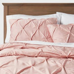 Blush Pink Pinch Pleat Comforter