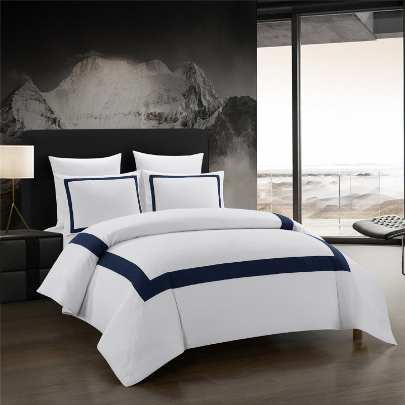 Opulence Cotton Satin luxury American style Navy