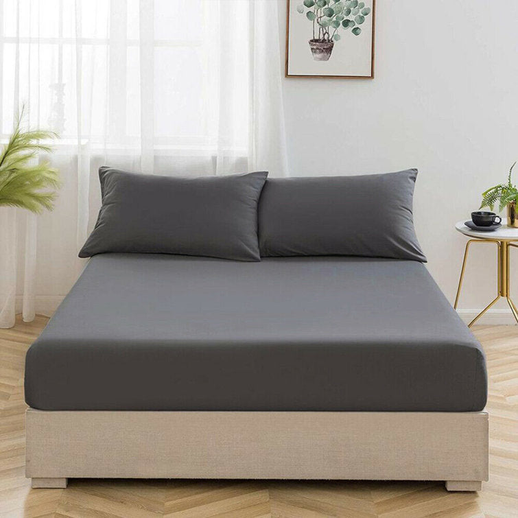 Fitted Sheet Set-Dark grey