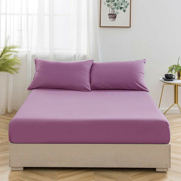 Fitted Sheet Set-Heather Purple