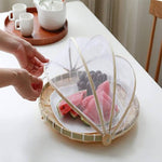 Food Tent Basket Tray With Mesh Net Cover