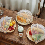 Food Tent Basket Tray With Mesh Net Cover