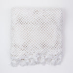 Daisy White  Crochet Throw