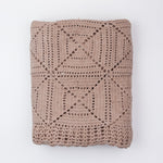 Coco Crochet Throw Beige